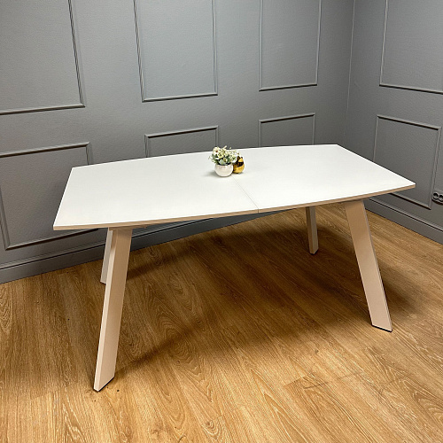 Стол обеденный Kenner SL1600s белый/белое сатин