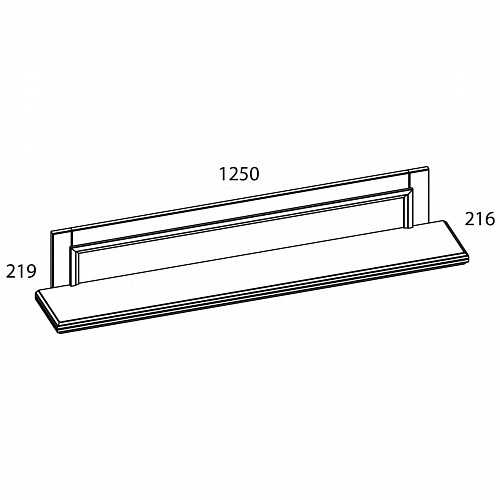 Полка навесная TOSCANA NEW Персидский жемчуг/Каньон