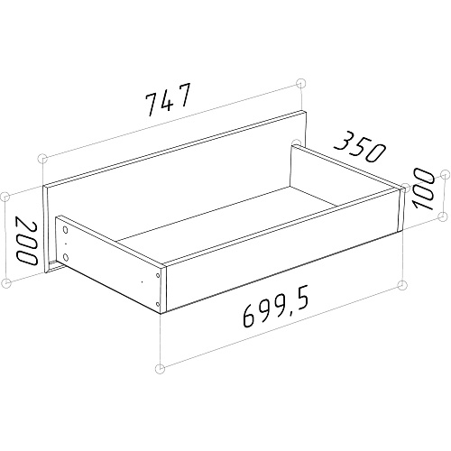 Комод НК DIEGO 6 ящиков Кашемир
