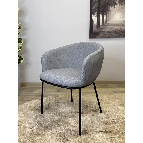 Стул Kenner 313SD черный/серый E86