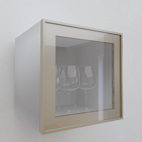 Фасад со стеклом из алюминиевого профиля 350х350