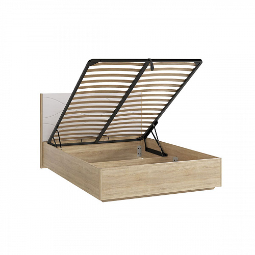 Кровать с подъемным механизмом Зара Люкс 160х200 дуб сонома/белый