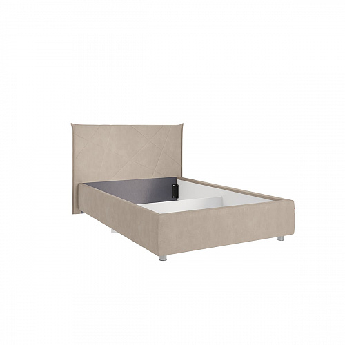 Кровать односпальная Бест 120х200 капучино (велюр)