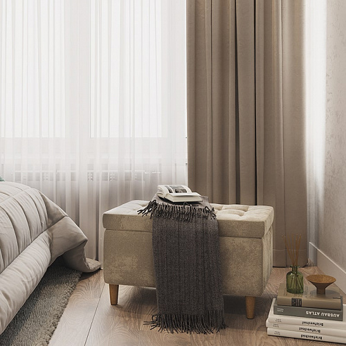 Пуф Чарли 2 капучино (велюр)