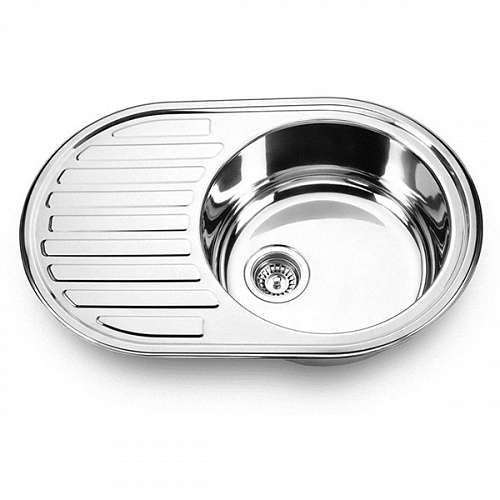 Мойка врезная 770х500 (толщина 0,8, глубина 180)