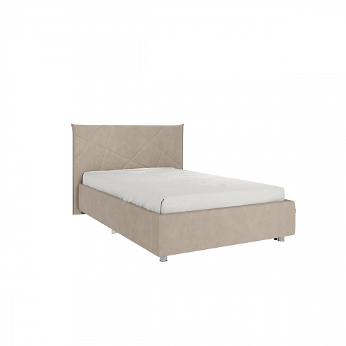 Кровать односпальная Бест 120х200 капучино (велюр)