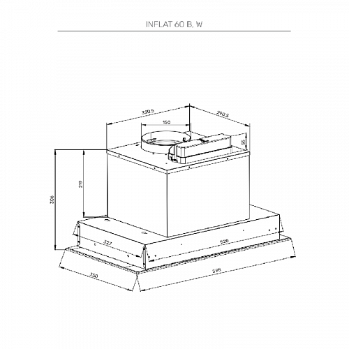 Встраиваемая вытяжка KUPPERSBERG INFLAT 60 B