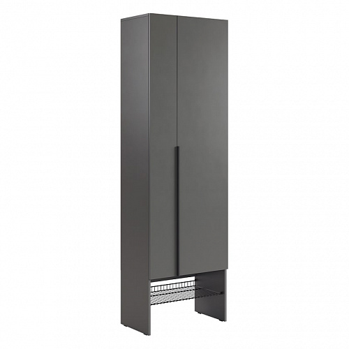Шкаф двухдверный L600 Баско графит