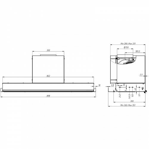 Вытяжка Franke 305.0738.601 305.0738.601