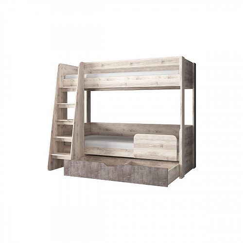 Кровать двухъярусная JAZZ Каштан найроби/Оникс