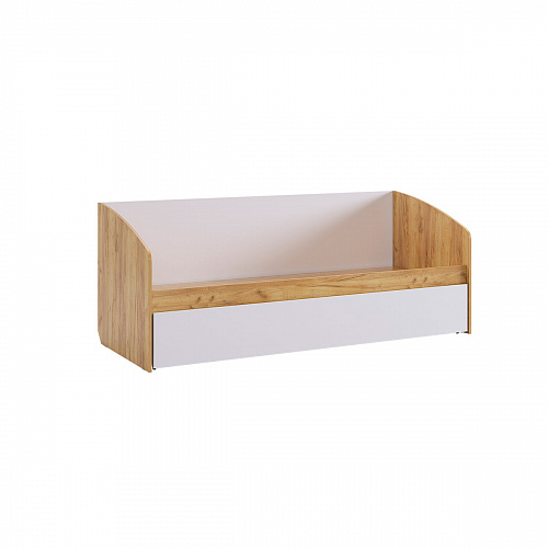 Кровать детская Форсаж дуб крафт золотой/белый