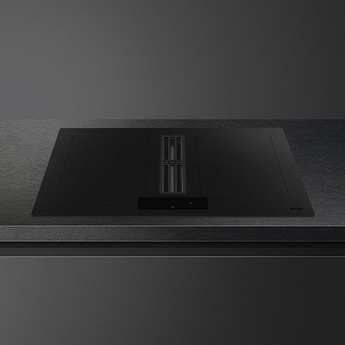 Варочная поверхность со встроенной вытяжкой Smeg HOBD382MB2