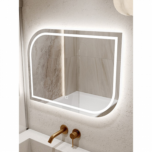 Зеркало навесное Z-17 с подсветкой горизонтальное