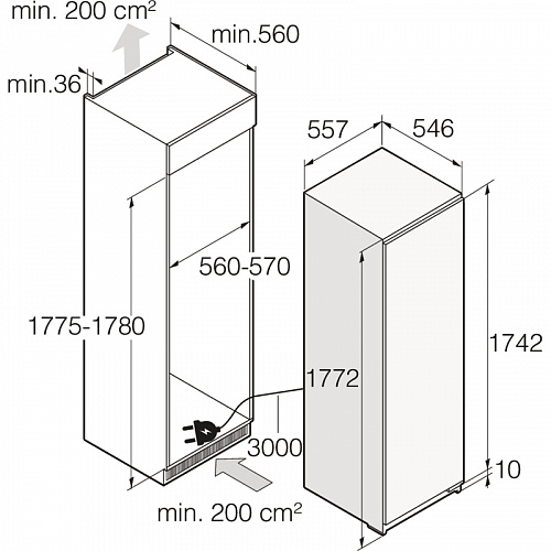 Встраиваемый морозильный шкаф ASKO RBF576DND1