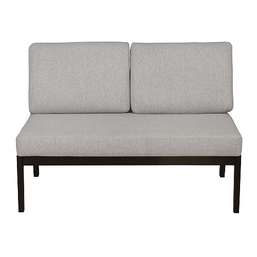 Диван-скамья массив мягкая Венге/UNO SILVER