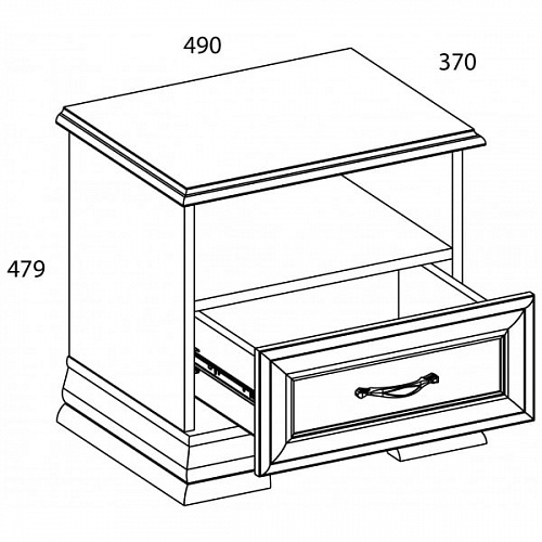 Спальный гарнитур TIFFANY №2 Вудлайн кремовый