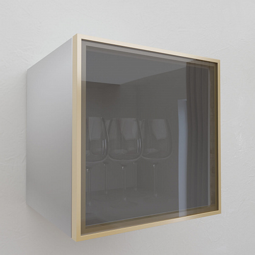 Фасад со стеклом из алюминиевого профиля 350х350