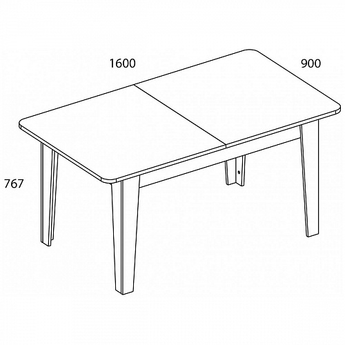 Стол обеденный раздвижной OLIVIA B Вудлайн крем