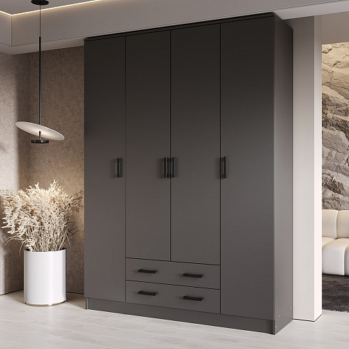 Шкаф Квадро без зеркала Графит