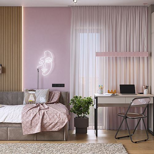 Набор детской мебели Баско К2 кашемир/черный муар/латте (велюр)