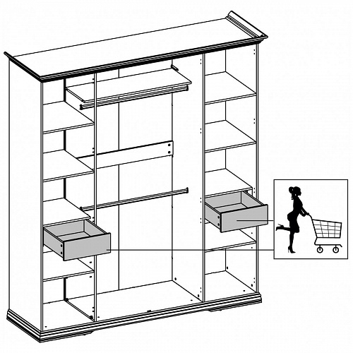 Ящик SEVILLA 50 Белый