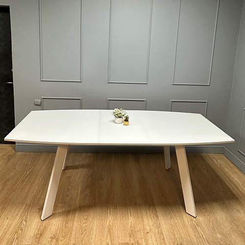 Стол обеденный Kenner SL1600s белый/белое сатин