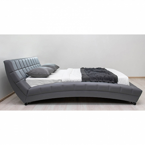 Кровать Оливия 1600х2000 Марика 485 серый