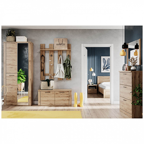 Шкаф DOORSET 2DZ Дуб наварра