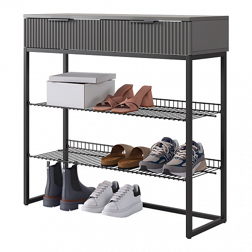 Обувница Классная 1 графит/черный муар