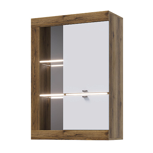 Гостиная ПРАГА №2 Дуб делано/Белый гладкий