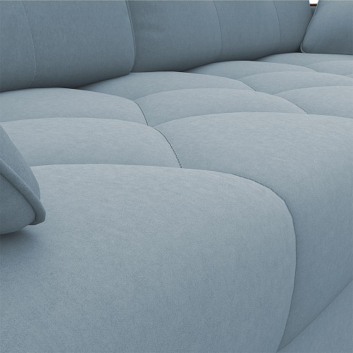 Диван САНДРА CATANIA DUSTY BLUE/Орех