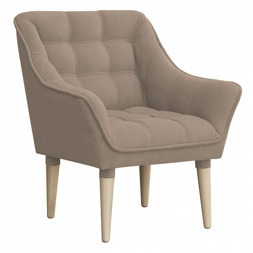 Кресло отдыха Комфорт-8 ULTRA BEIGE/Бесцветный (Лак)