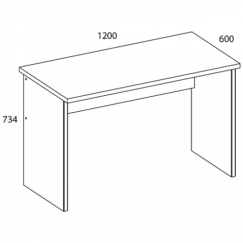 Стол письменный 120 DIESEL дуб мадура