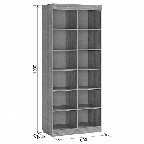 Стеллаж Энерджи дуб сонома/белый