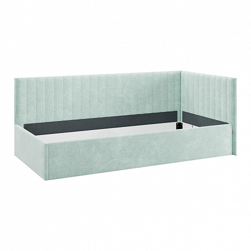 Набор детской мебели Баско К1 белое дерево/черный муар/мята (велюр)