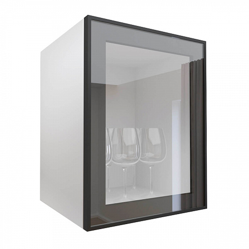 Фасад со стеклом из алюминиевого профиля 350х450