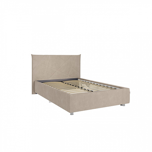 Кровать односпальная Бест 120х200 капучино (велюр)