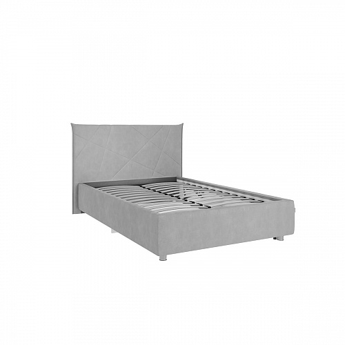 Кровать односпальная Бест 120х200 графит (велюр)