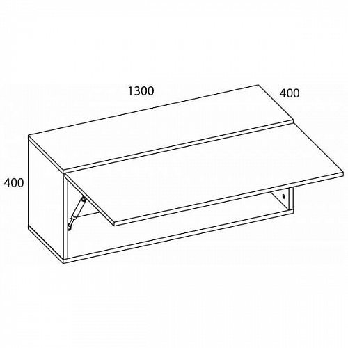 Шкаф навесной MODERN 1D/130-40 Персидский жемчуг