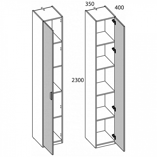 Шкаф MODERN 1D/35 Персидский жемчуг/Ирландский ликер