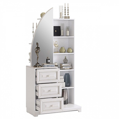 Шкаф комбинированный Белла белый/джелато софт