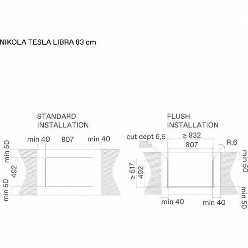 Варочная панель с вытяжкой ELICA NIKOLATESLA LIBRA EVO WH/A/83-PRF0196339