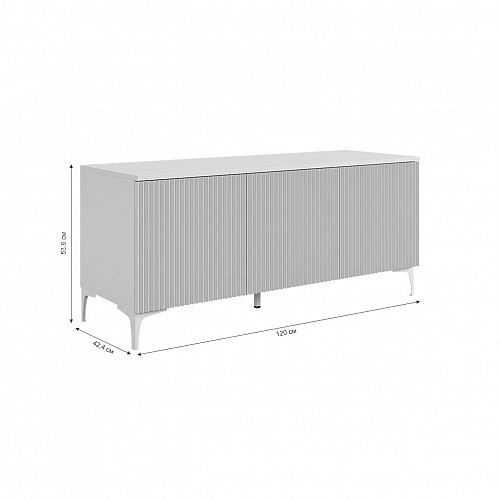 Гостиная Зефир К1 белое дерево/белый муар