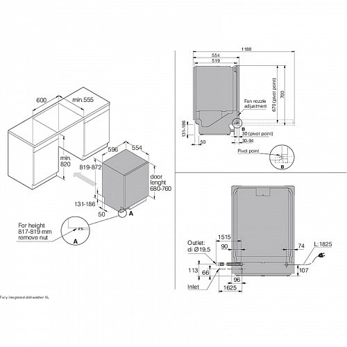 Встраиваемая посудомоечная машина ASKO DSD747U