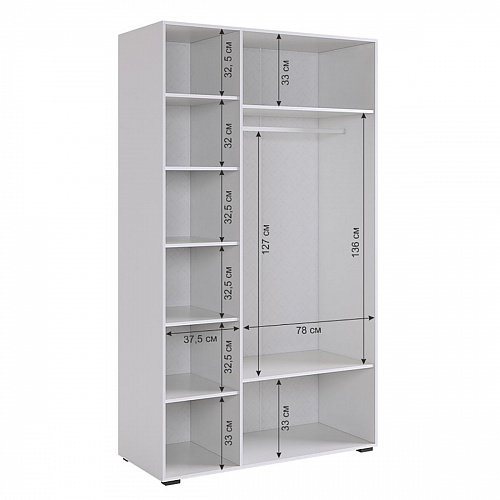 Спальный гарнитур Ева К2 белое дерево/белый матовый/мята (велюр)