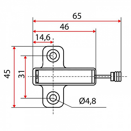Амортизатор для плавного закрывания двери, белый, SFD-009