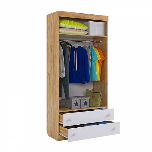 Набор детской мебели Форсаж К2 дуб крафт золотой/белый