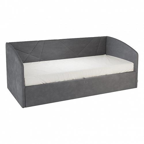 Набор детской мебели Зефир К4 белое дерево/серый (эмаль)/графит (велюр)