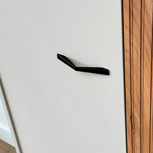 Шкаф двухдверный Доминика  кашемир/дуб крафт золотой