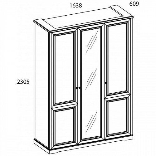 Шкаф TOSCANA NEW 3DG Z Персидский жемчуг/Каньон